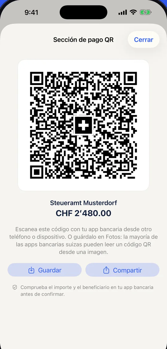 Paga facturas QR