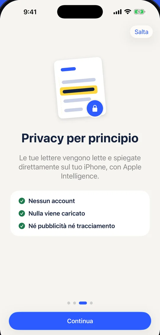 Mai caricato su Internet