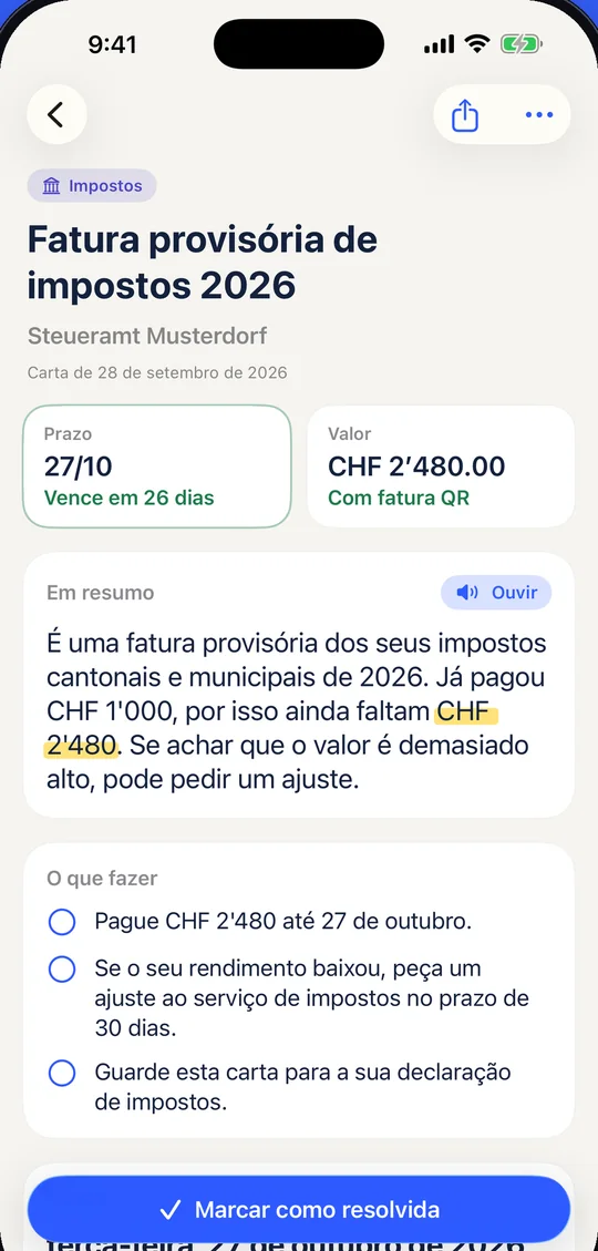 Em linguagem simples