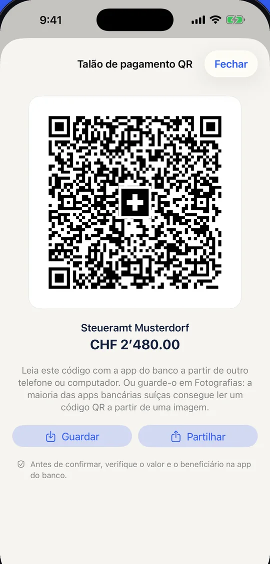 Pagar faturas QR